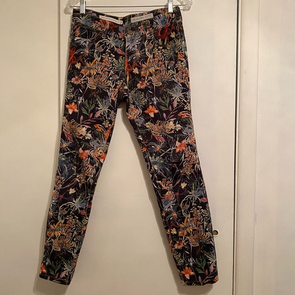 Pilcro and the Letterpress Pants - Pilcro and the Letterpress Floral Skinny Pants - Multicolor